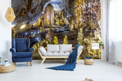 Vlies Fototapete - Paradise cave in Vietnam 375 x 250 cm